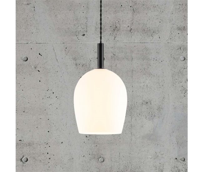 Lámpara colgante Uma 18 Opal Cristal Nórdico Blanco