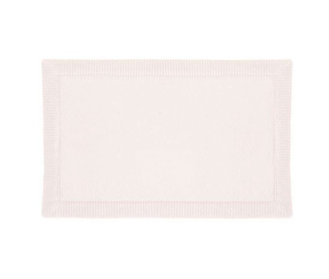 Alfombra de baño Poliéster 80x50 Blanco