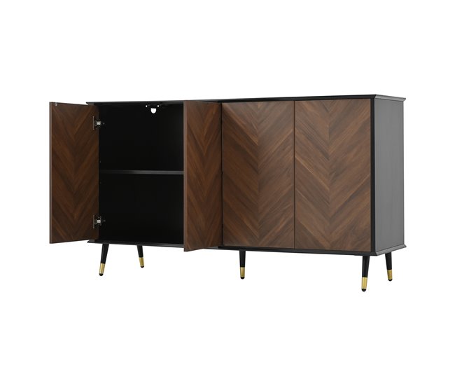 Aparadores Negro/ Madera