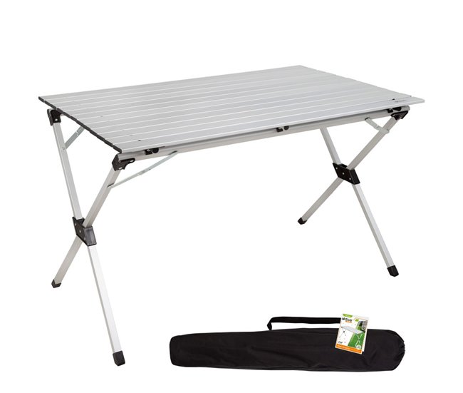 Mesa plegable aluminio para camping Aktive Camping Gris