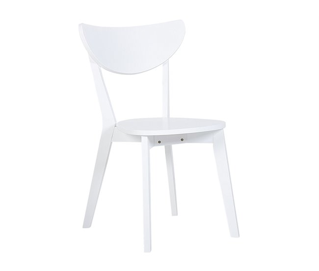 Beliani Conjunto de comedor ROXBY Blanco