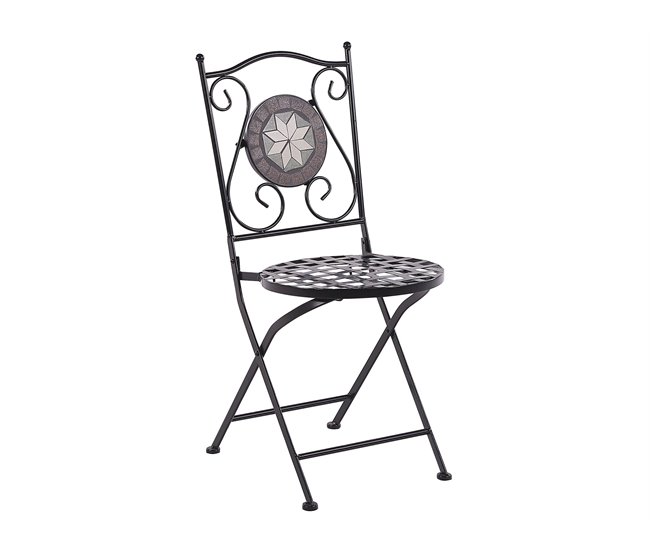 Beliani Conjunto bistro CARIATI Negro