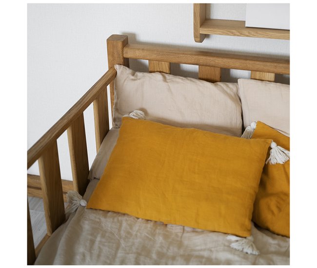 Acomoda Textil – Almohada de Cuna Viscoelástica Desenfundable. Blanco