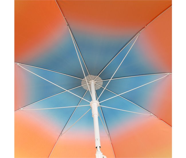 Aktive Sombrilla de playa 8 varillas inclinable 200x200 Multicolor