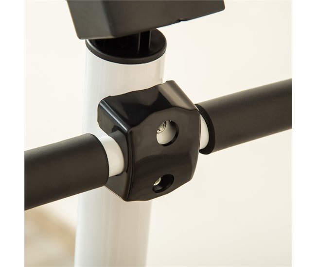 Máquina de Step Acero, ABS HOMCOM, deportes y ocio - fitness Blanco