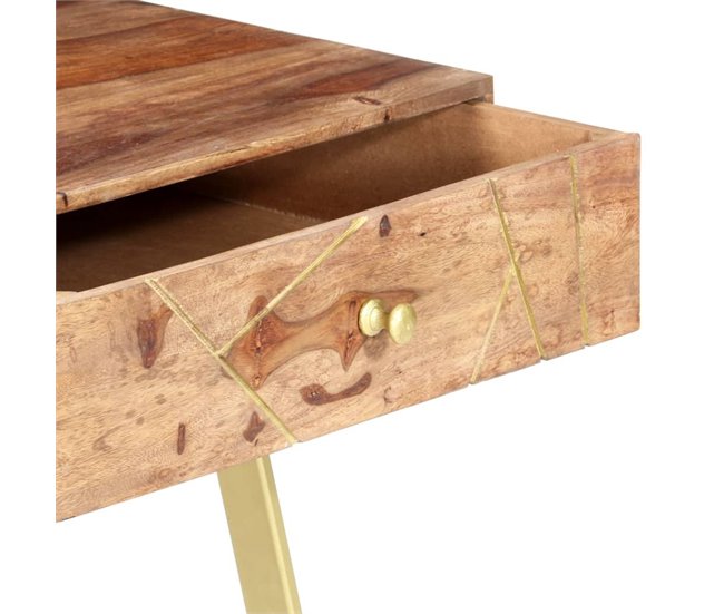 Consola recibidor Bayu  cajones  maciza de sheesham Natural