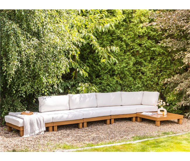 Beliani Conjunto longue SANZA Blanco