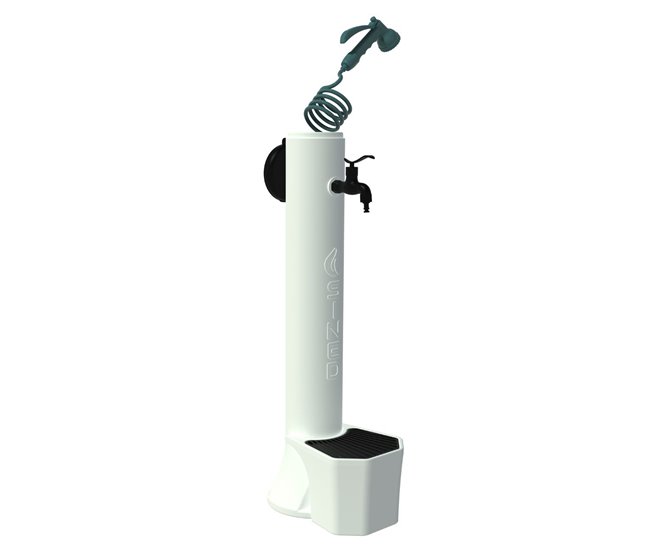 Fuente de jardín roja con Cubo rojo Sined FONTANA TRITONE PRO ROSSA Blanco