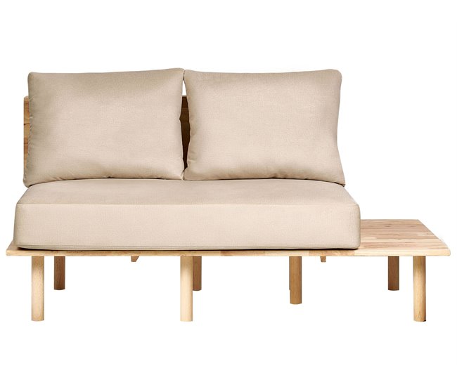 Beliani Sofá de 2 plazas Poliéster SALO Arena