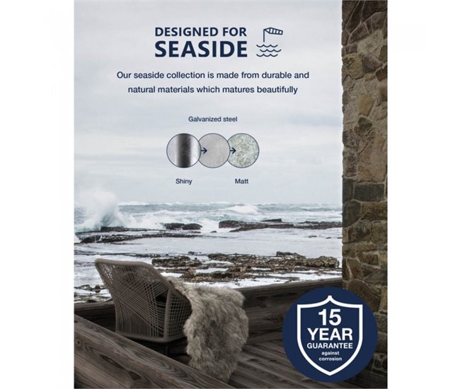 Aplique de exterior con sensor de movimiento Agger Nórdico Gris