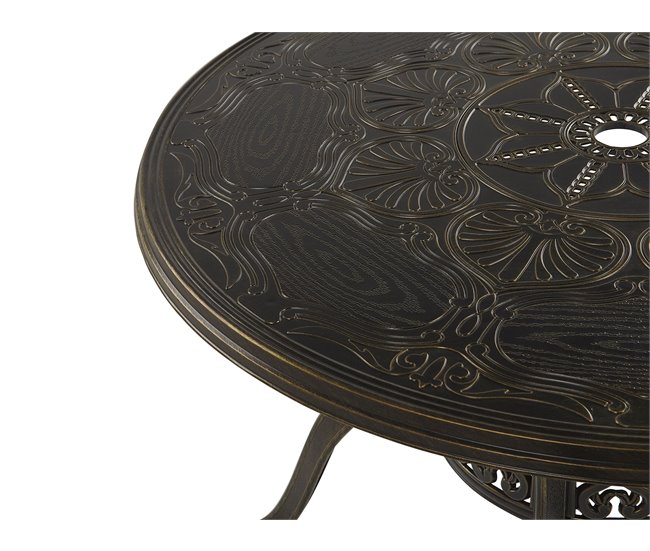 Beliani Conjunto de comedor SAPRI Marron