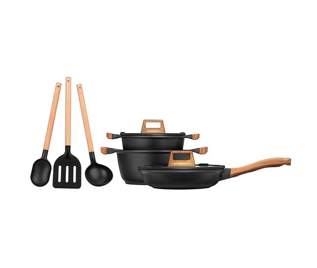 Batería de Cocina Smile MGK-23 Negro