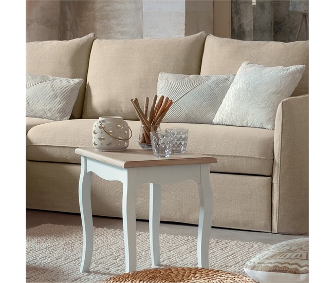 Conjunto De 2 Mesas De Centro Chrysa 60x38 Blanco