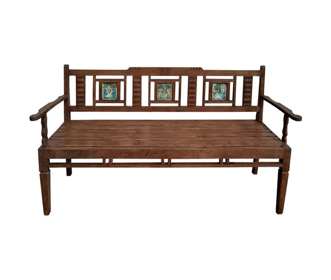 Banco de madera Marron