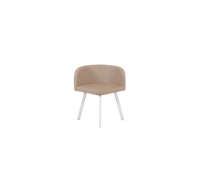 Conjunto de salón 1 mesa y 4 sillas LILIAN Blanco