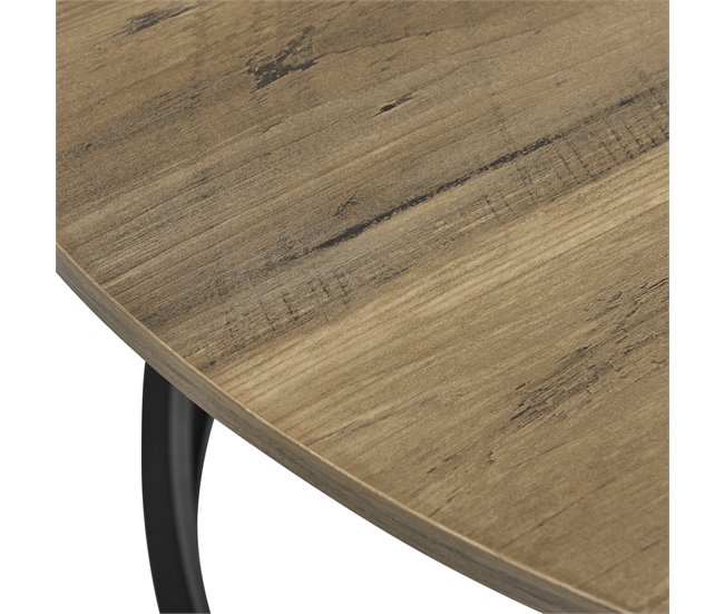 Mesa de centro Dunedin aglomerado metal Madera