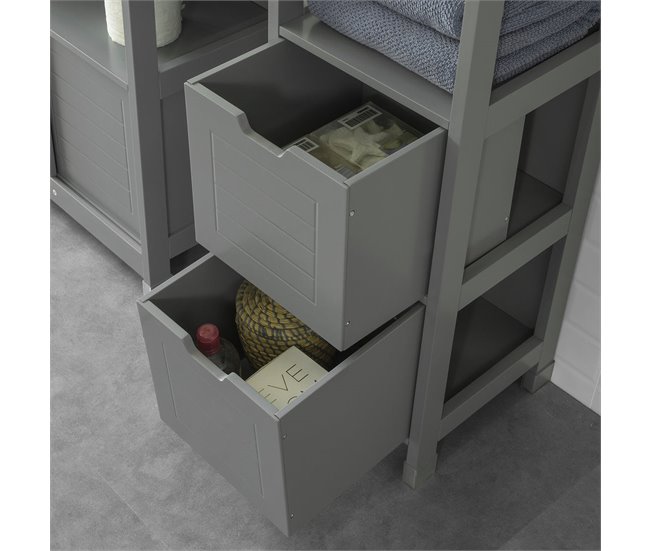 Mueble Columna de baño FRG126-SG SoBuy Gris