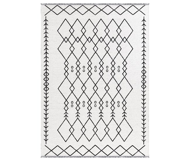 Alfombra reversible PALERMO ESTAMPADA Blanco