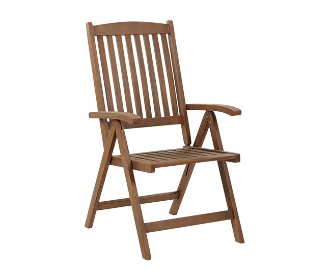 Beliani Conjunto plegable AMANTEA Marron