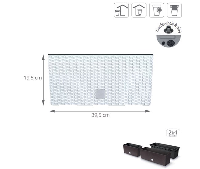 Jardinera Para Balcón Rato Case Blanco