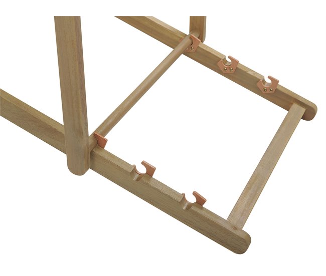 Beliani Tumbona AVELLINO Blanco/ Beige