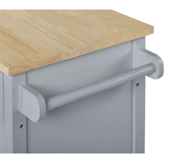 Beliani Carrito de cocina GENOA 80 Gris
