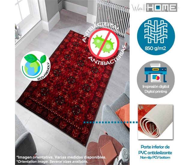 Alfombra De 60 X 100Cm 100x60 Estampado