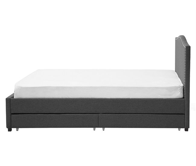 Beliani Cama con cajones Poliéster MONTPELLIER 167x213 Beige