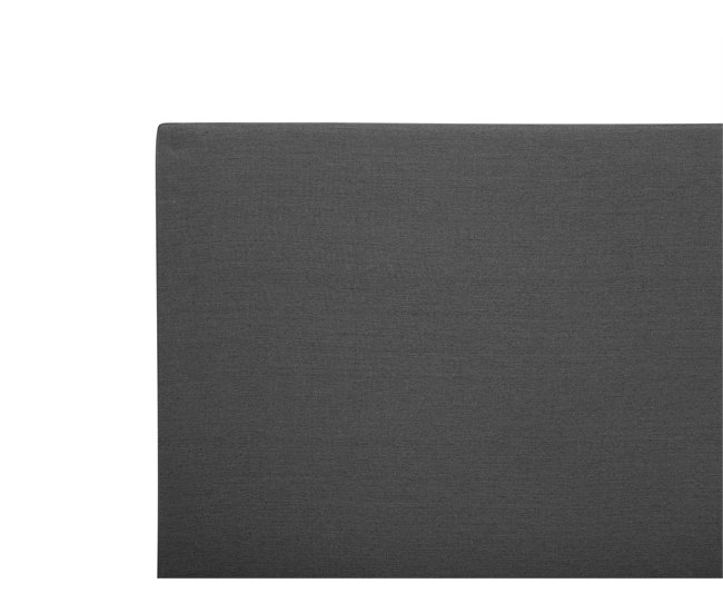 Beliani Cama continental Poliéster PRESIDENT 99x211 Gris Oscuro