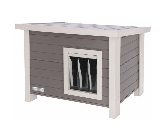 Casa Para Gatos Gris