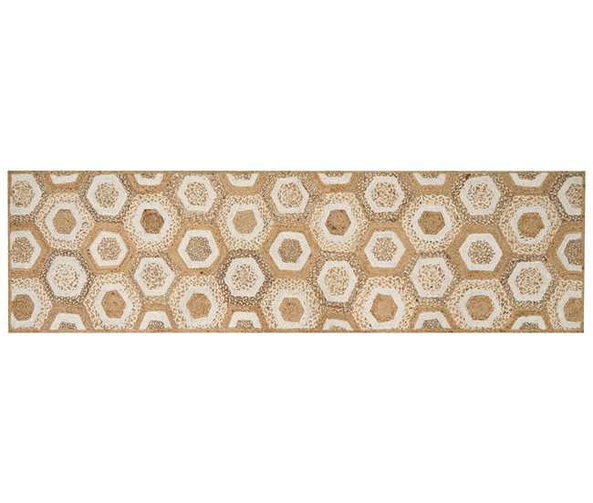 Beliani Alfombra de pelo corto BASOREN Beige