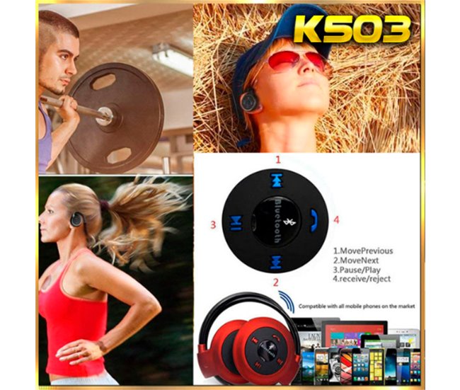 AU503 Auriculares Deportivos Inalambricos Negro