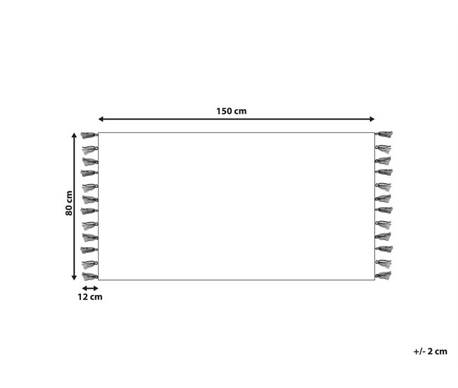 Beliani De pelo corto ESKISEHIR 80x150 Multicolor
