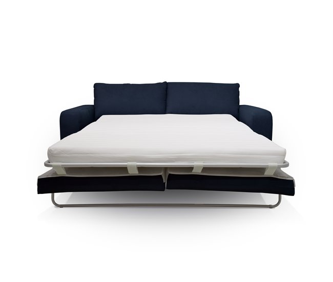 Sofá cama SWEET 3 plazas con apertura italiana Azul