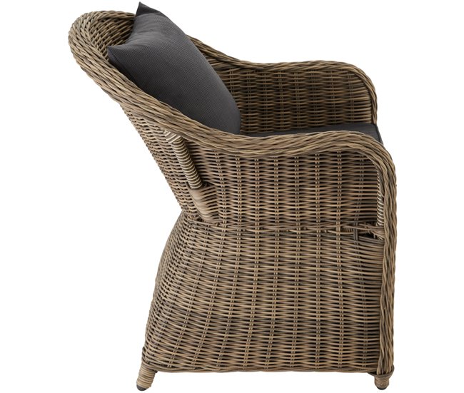 conjunto de ratán Marron