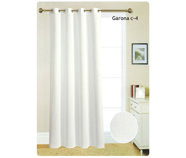 Cortina ollados GARONA Blanco
