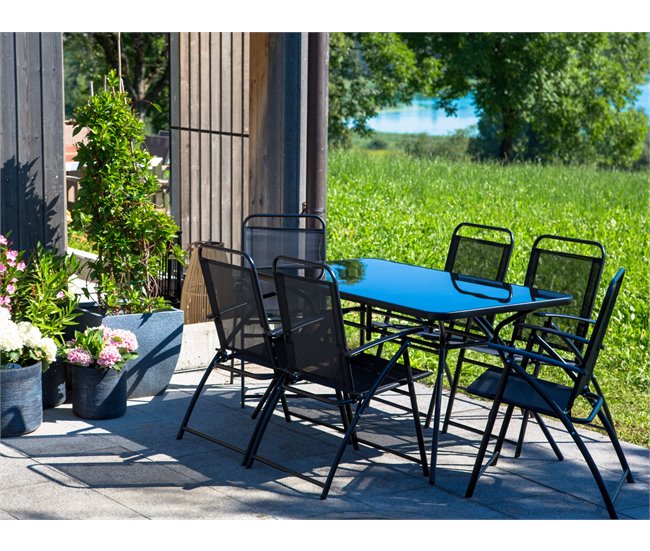 Beliani Conjunto de comedor LIVO Negro