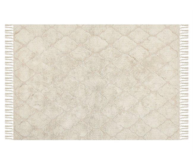 Beliani De pelo corto SILCHAR 140x200 Beige