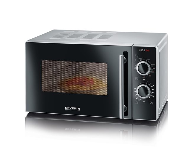 Microondas con grill de 20 L. SEVERIN MW 7771, 700 W Gris