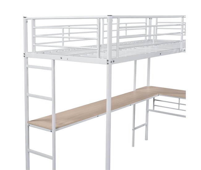 Cama alta para niños 206x298 Blanco