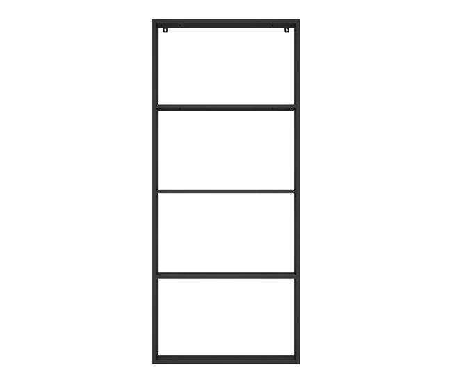 Elegante estante de pared de acero Gris