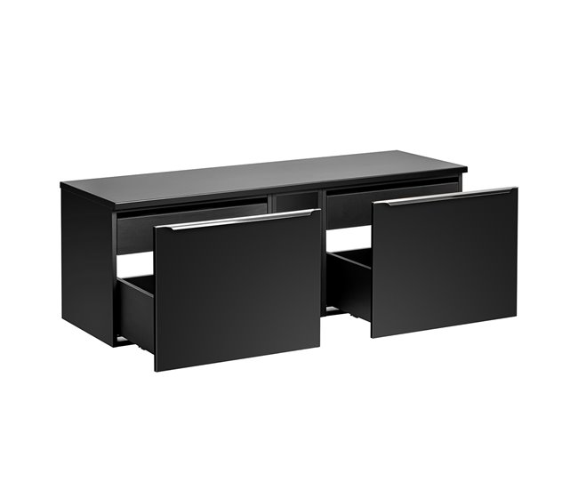 Mueble bajo lavabo 2 nichos Eros Negro