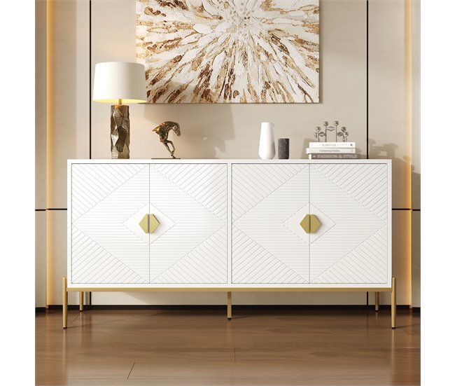 Aparador con 4 puertas 162 Blanco