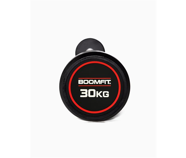 Barra Recta Montada 30Kg - BOOMFIT Negro