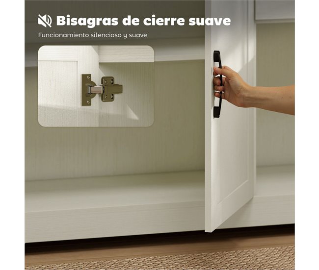 Aparador Melamina de Madera, MDF HOMCOM Crudo