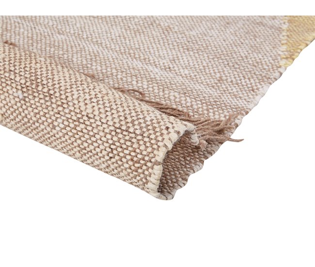 Beliani Alfombra de pelo corto SAMLAR 160x230 Mostaza