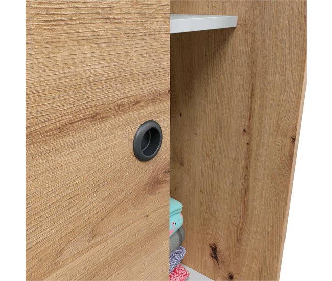 Armario Enzo 2 puertas correderas Madera Clara