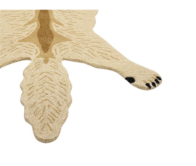 Beliani Alfombra para niños BALTO Beige