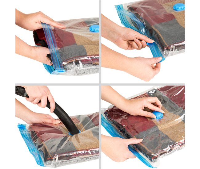 5 bolsas de vacío Transparente