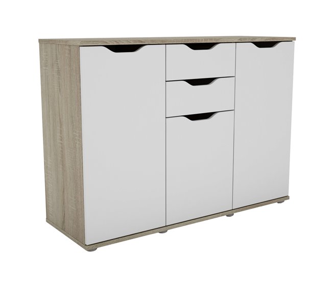 Aparador 3 Puertas Salón Parc Roble Sonoma Multicolor